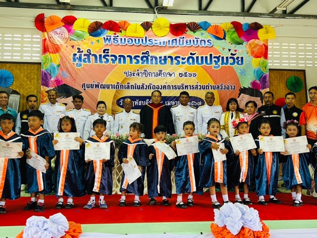 พิธีมอบประกาศนียบัตร ผู้สำเร็จการศึกษาระดับปฐมวัย ประจำปี ๒๕๖๖